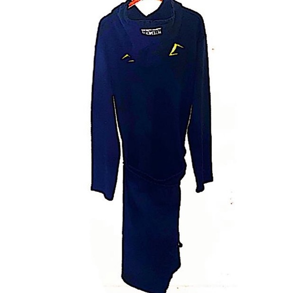 Authentic Vetements 2018 Black Oversized Hoodie Wrap Dress Size S - Picture 9 of 12